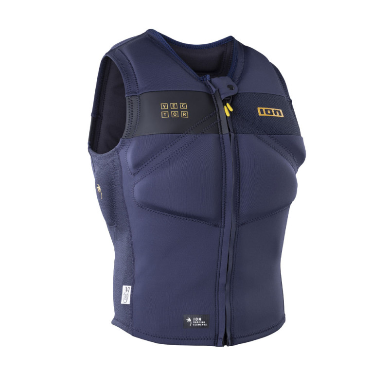 Gilet impact kite vest vector amp frontzip blue nights