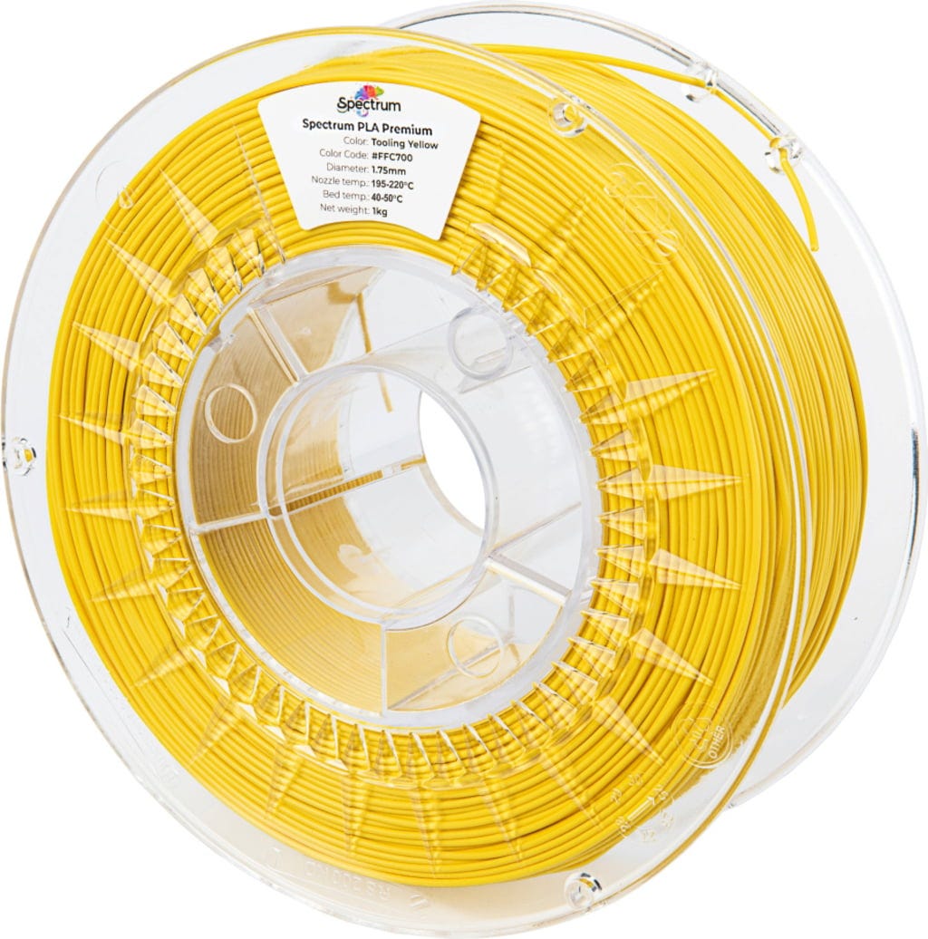 Spectrum  Premium PLA Tooling Yellow, 1,75 mm / 1000 g    Dein Premiumfilament in Tooling Yellow