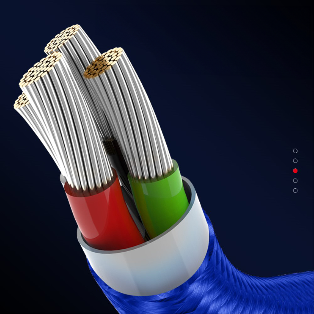 (2m) 3A 2in1 Magnetisches USB A Ladekabel USB C / Lightning LED Leuchtendes Datenkabel - Silber
