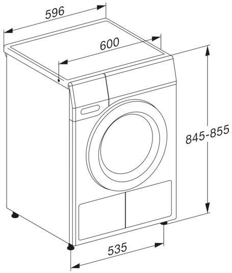 Miele - TEC 655 WP Excellence EcoSpeed - Warmtepompdroger - Wit