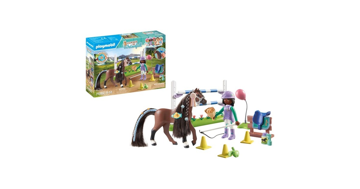 PLAYMOBILHorses of Waterfall - Zoe en Blaze speelset Constructiespeelgoed  (71355)
