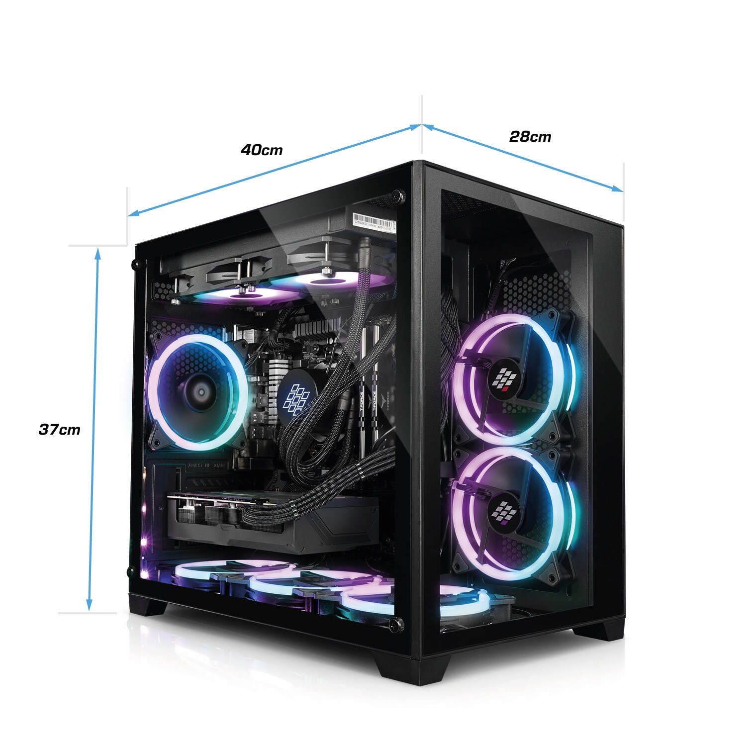 Gaming PC Panorama XS AMD Ryzen 9 5900X, 32GB DDR4, NVIDIA RTX 4070 12 GB, 2TB SSD, WLAN, Windows 11