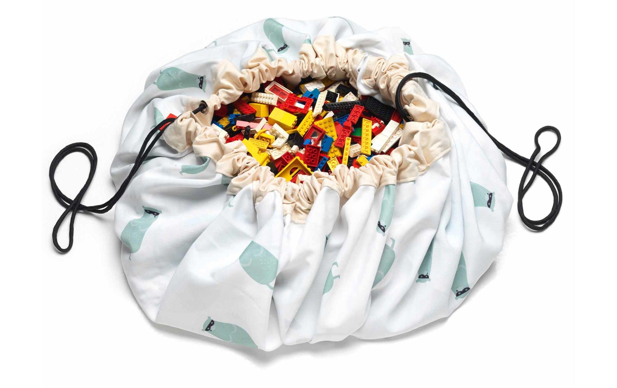 Spielzeugtasche Play & Go Train2-in-1-Funktion: Aufbewahrungssack und Spielmatte