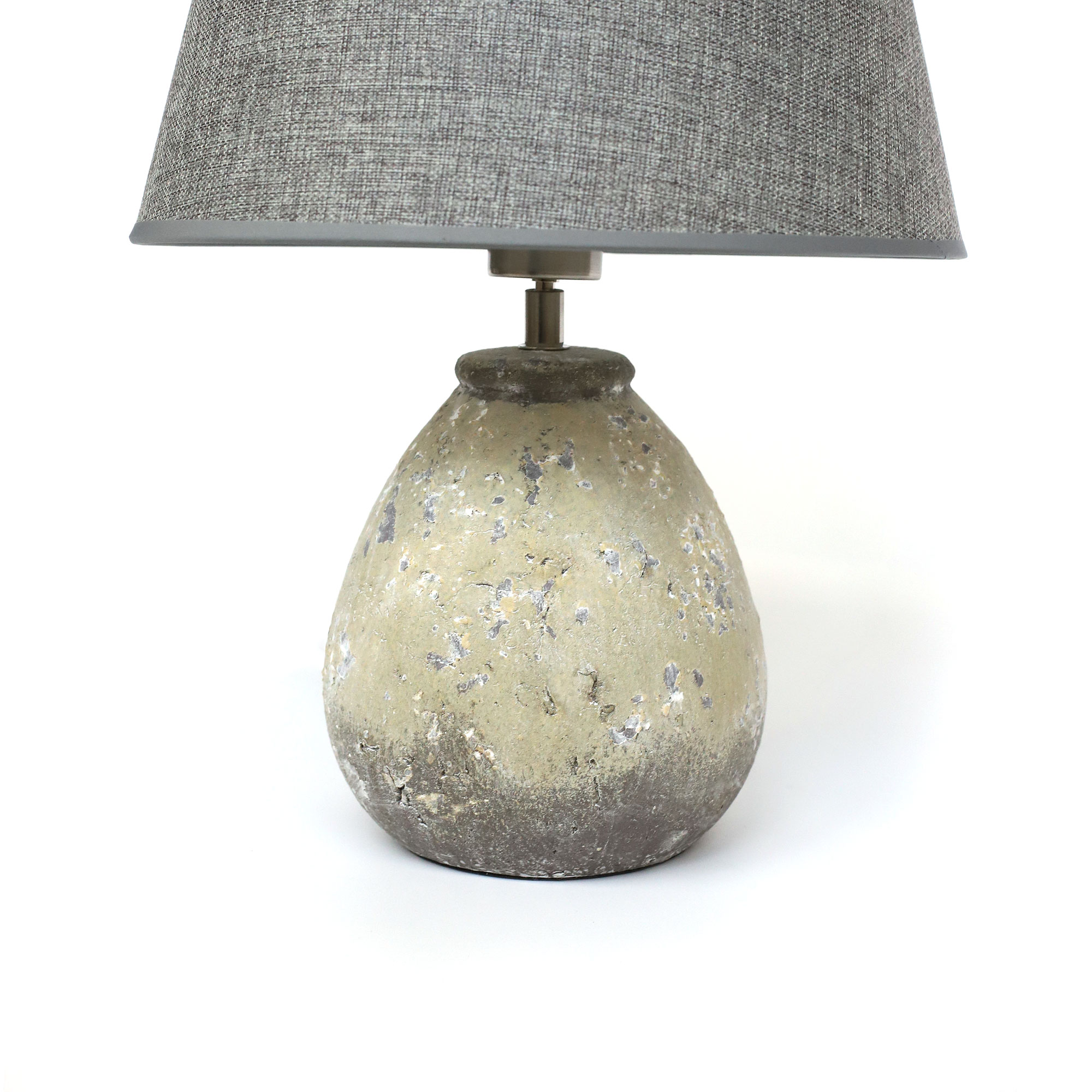 Tischlampe 'Heron', grau, Ø 32 cm, H 42 cm von fischer's lagerhaus