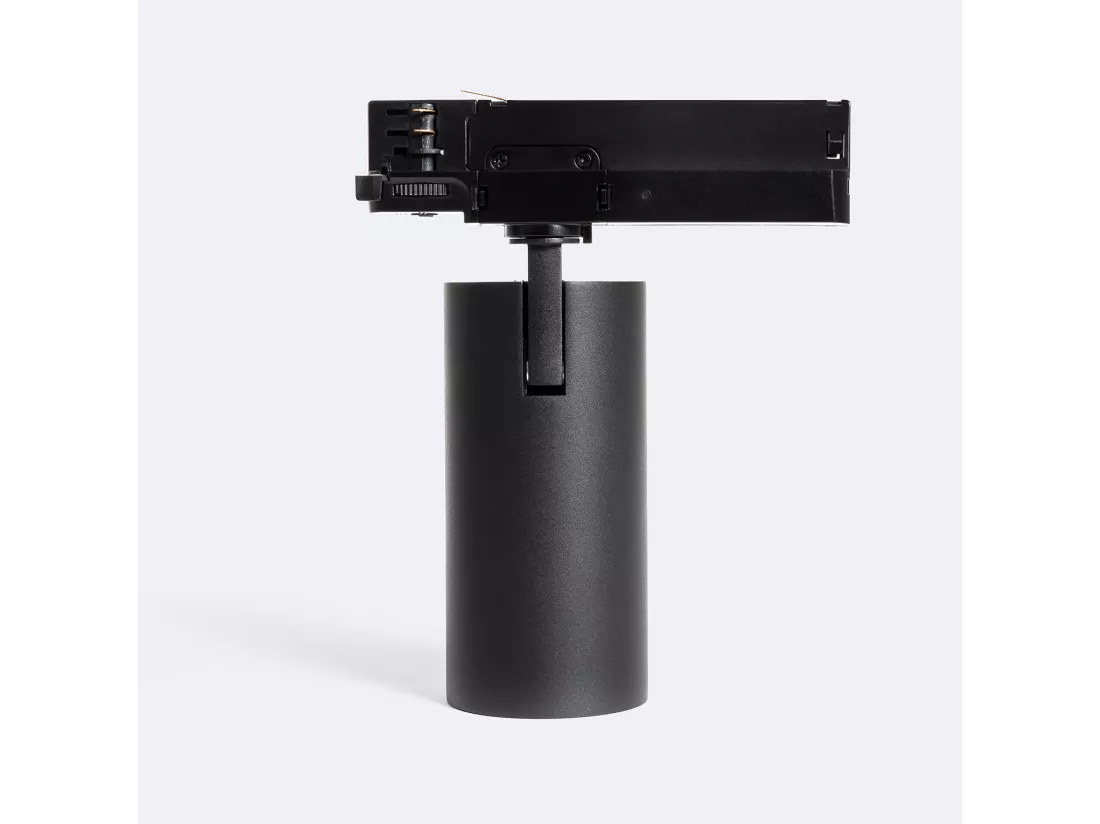 Spot LED Fasano Anti-éblouissement 30W CCT pour Rail Triphasé Dimmable Noir (2700K - 3200K - 4000K) Sélectionnable
