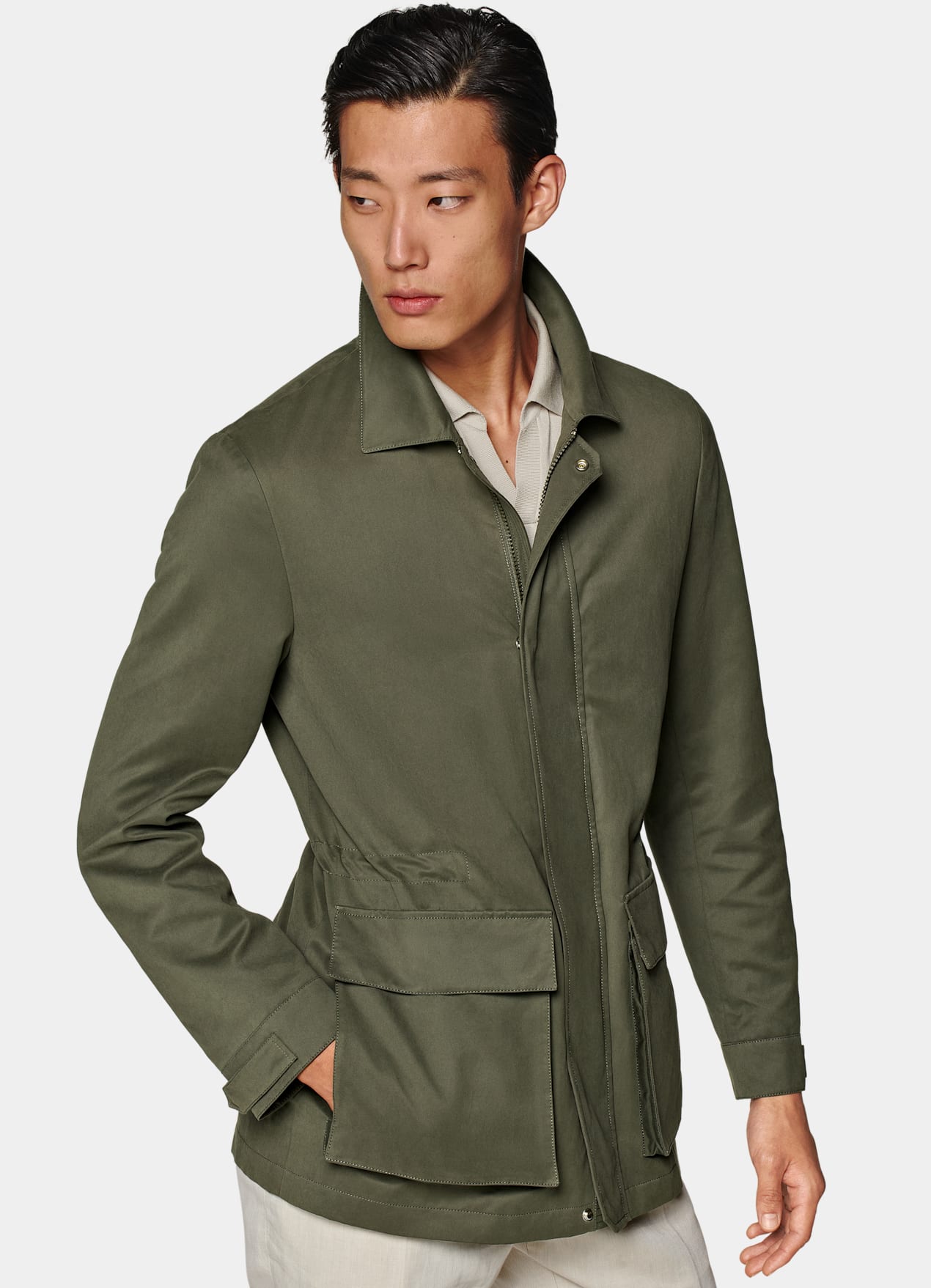 Saharienne vert foncé