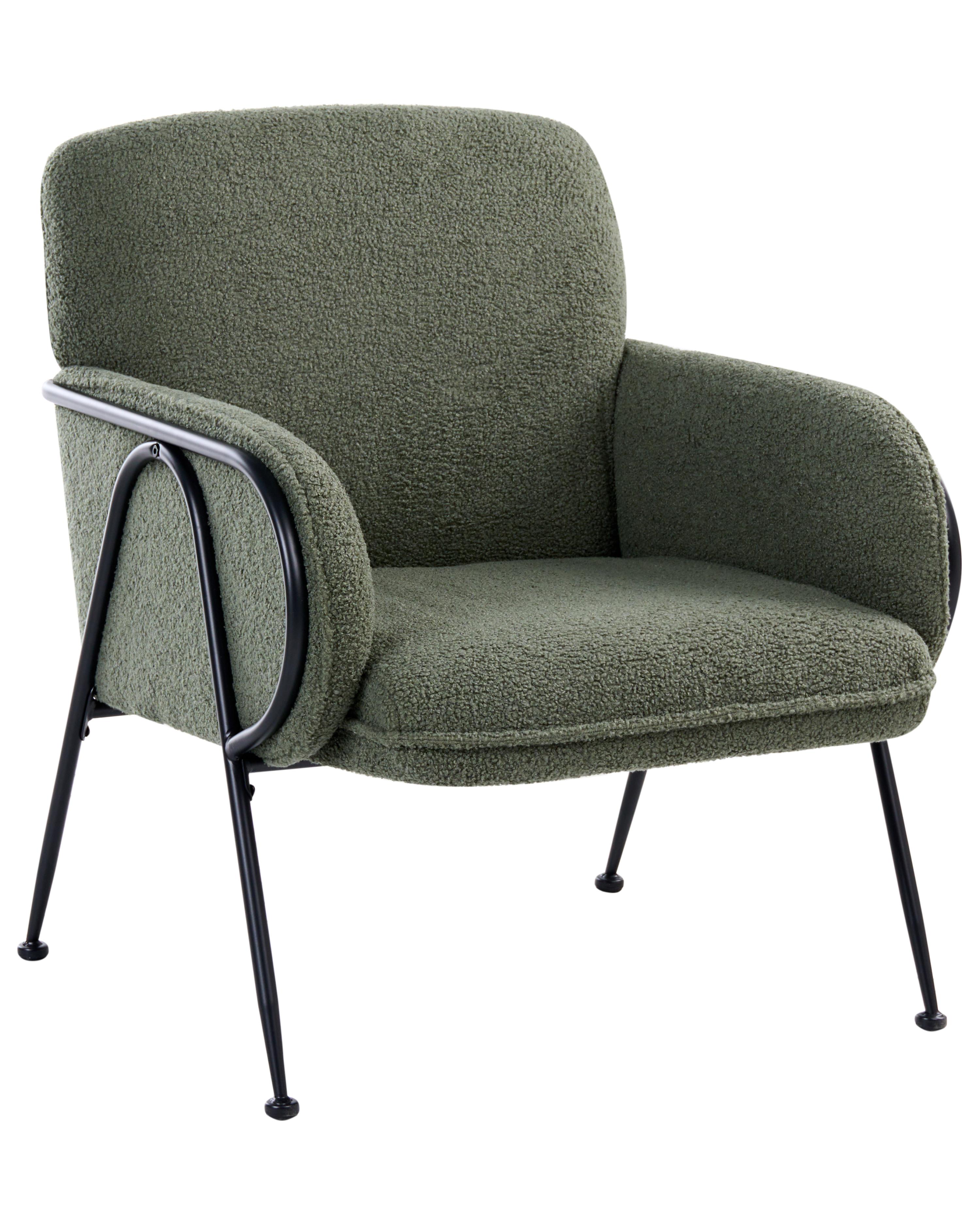 Fauteuil TRYSNES Bouclé Groen
