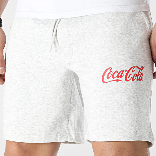 Short Jogging Coca-Cola Gris Clair Chiné