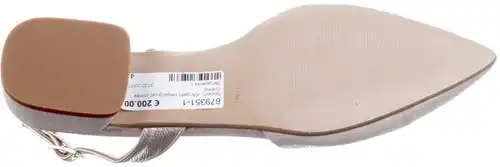 Roberto d'Angelo beige/goud combi Colmar - maat 43 slingback beige/goud combi - maat 43 Calandschoen
