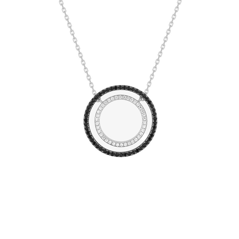 Collier Femme - Oxyde de zirconium - Argent 925 - Longueur : 42 cm