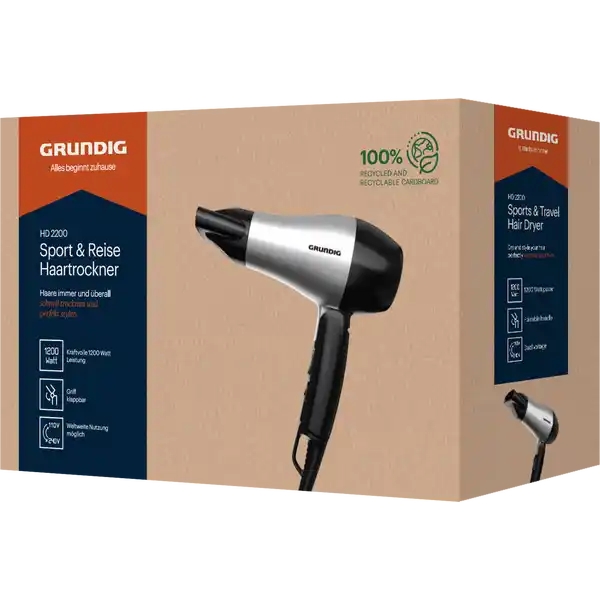 Sport- und Reisehaartrockner HD 2200