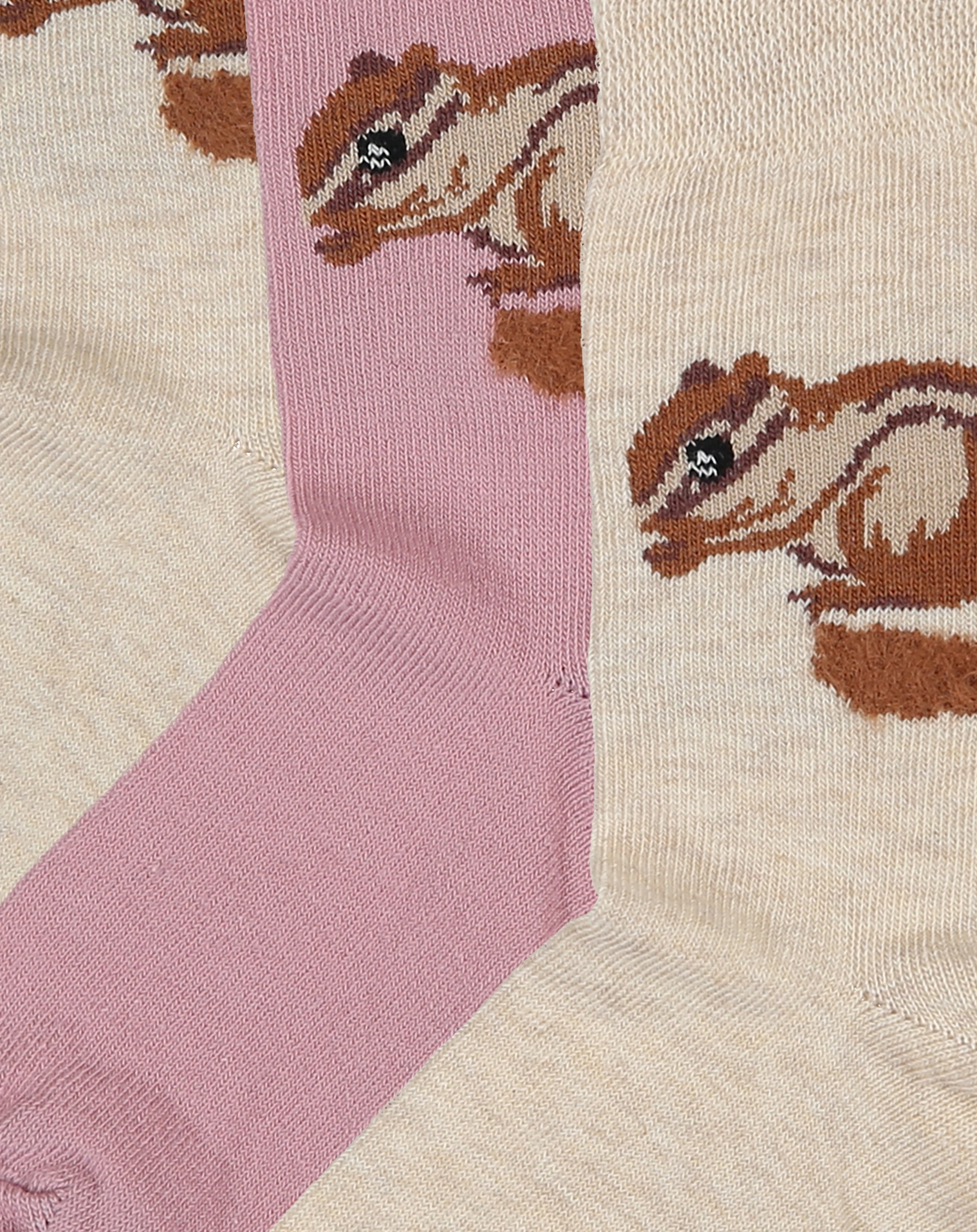 Socken HASELMAUS 3er-Pack in beige/wildrose