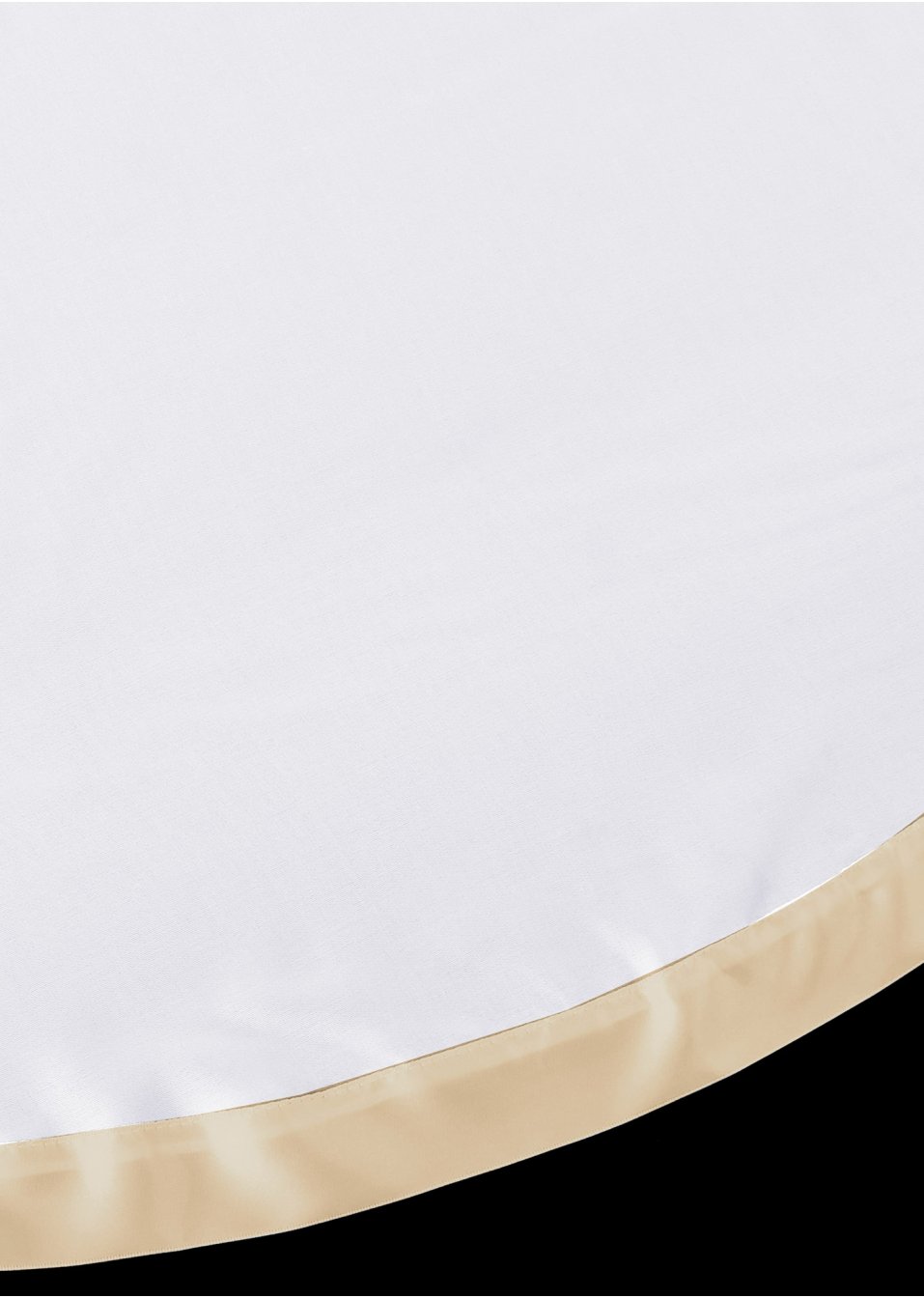 Store ondulé avec bordure en satin