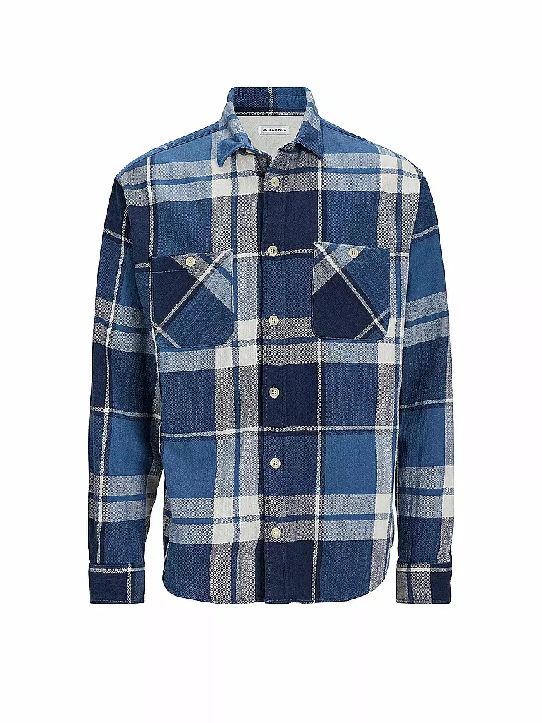JACK & JONES Overshirt  JJEMICHAEL blau