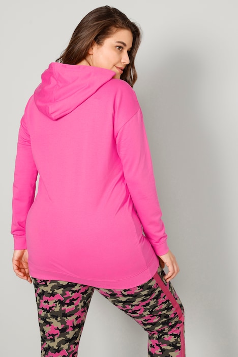 Hoodie, Regular Fit, großer Schriftzug, Kapuze, Langarm
