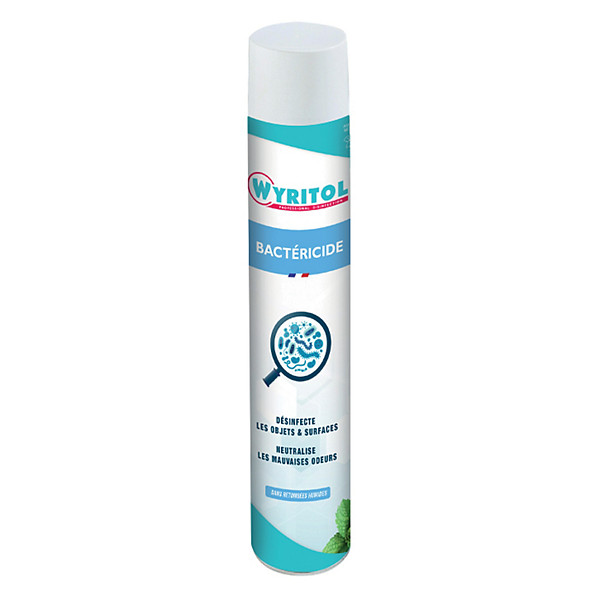 Désodorisant désinfectant Wyritol bactéricide air et surfaces 750 ml, l'aérosol