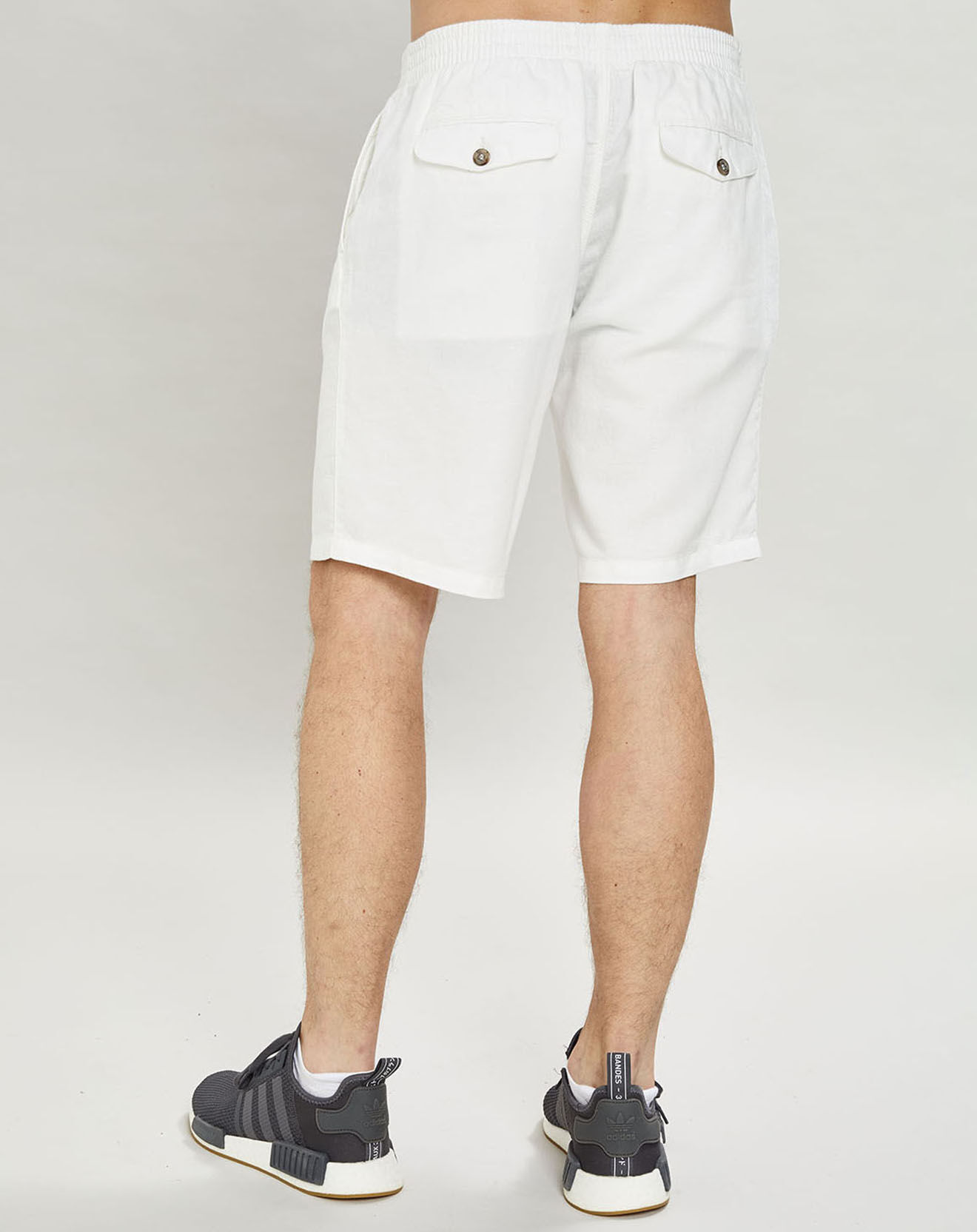 Hackett London Bermuda en Lin mélangé crème