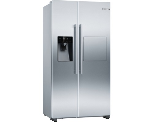 Bosch KAG93AIEP side-by-side koelkast, afmetingen (B x H x D): 90,8 x 178,7 x 70,7 cm, koelgedeelte: 369 l, vriesgedeelte: 191 l