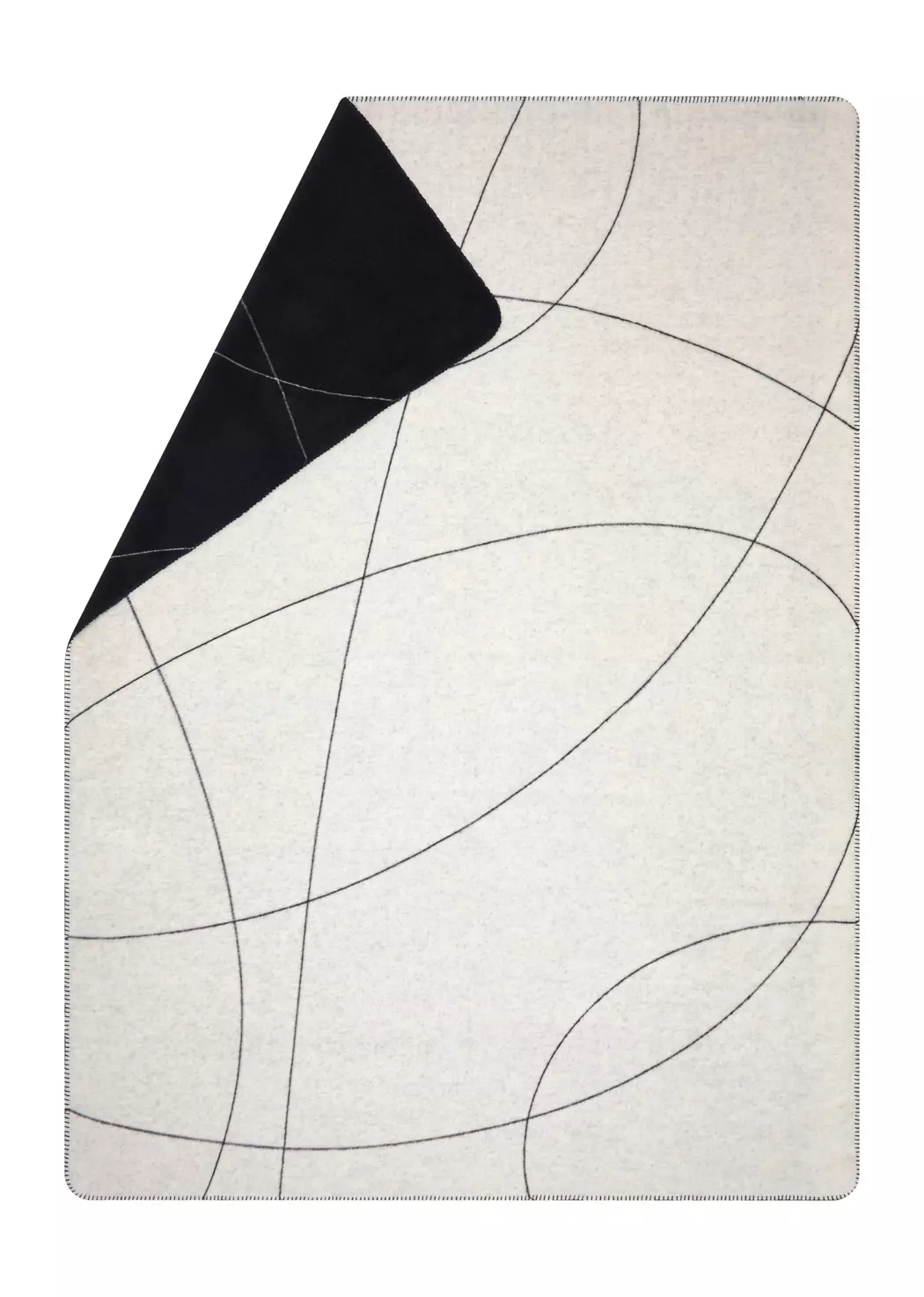 Kuscheldecke Geschwung. Linien 150x200cm
