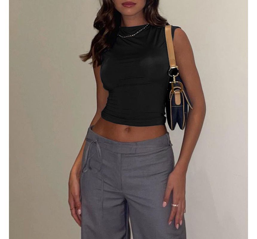 Sosana - Effen tanktop met open rug