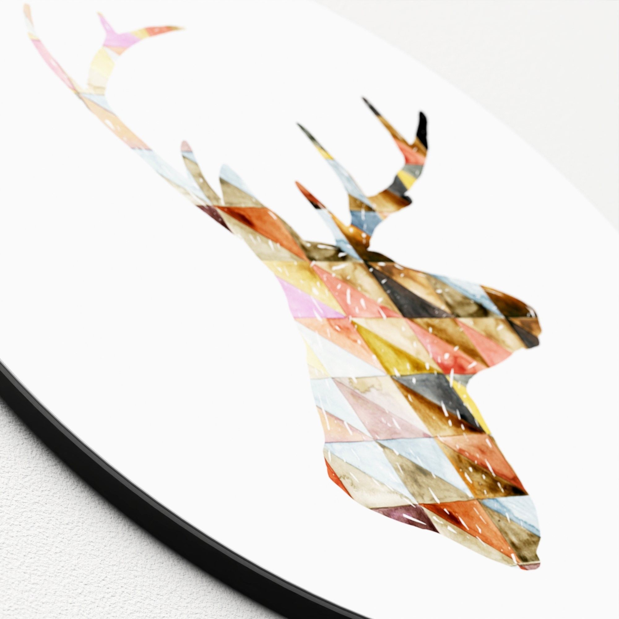 Glasbild WATERCOLOURED DEER I