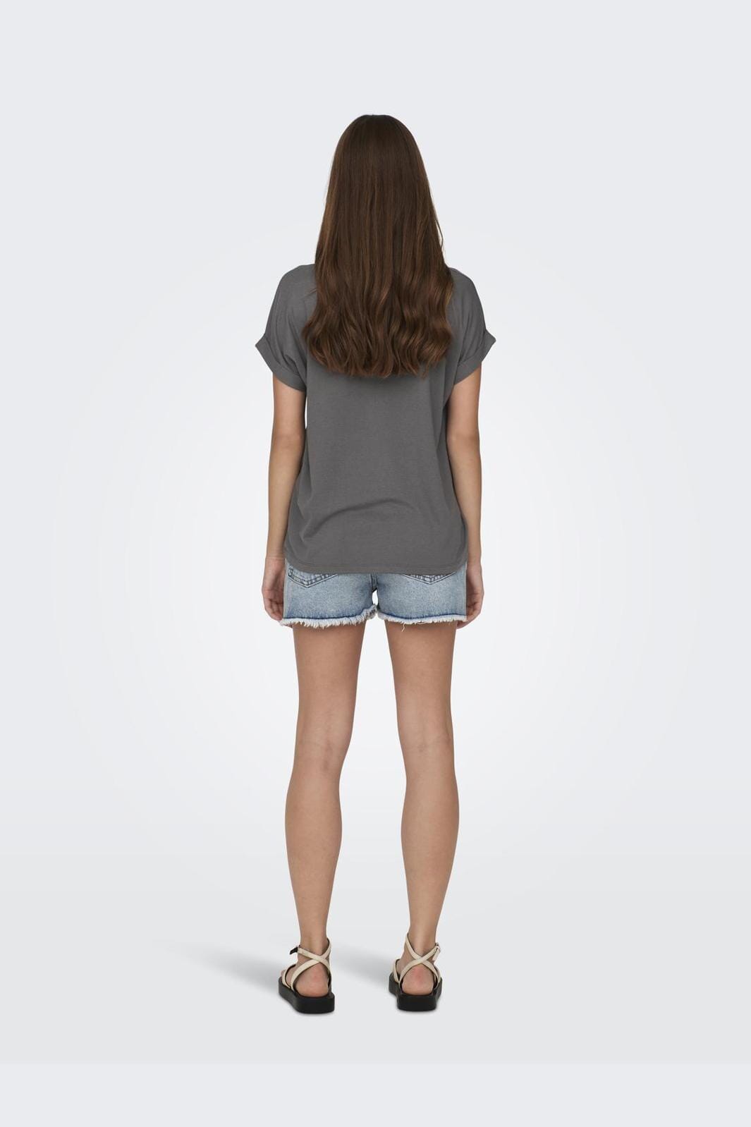 Only Onlmoster S/S O-Neck Top 4336608 plum kitten