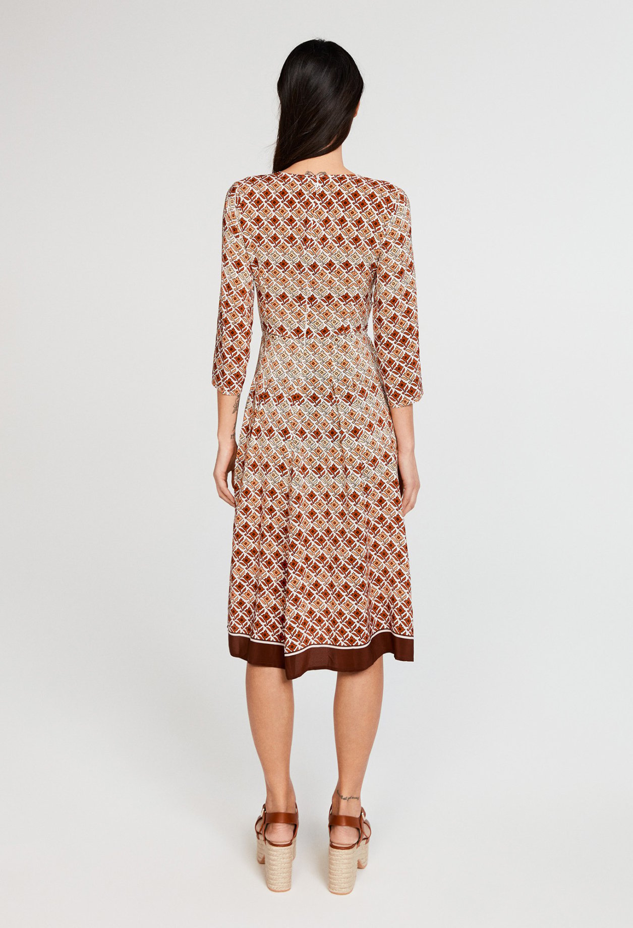Robe midi &agrave; nouer