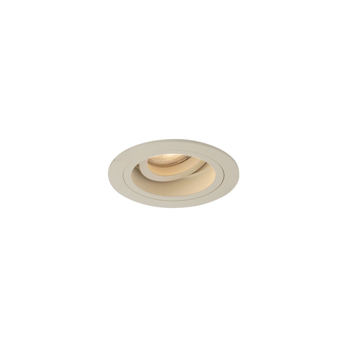 Set van 6 Moderne inbouwspot beige GU10 50mm draai- en kantelbaar - Chuck