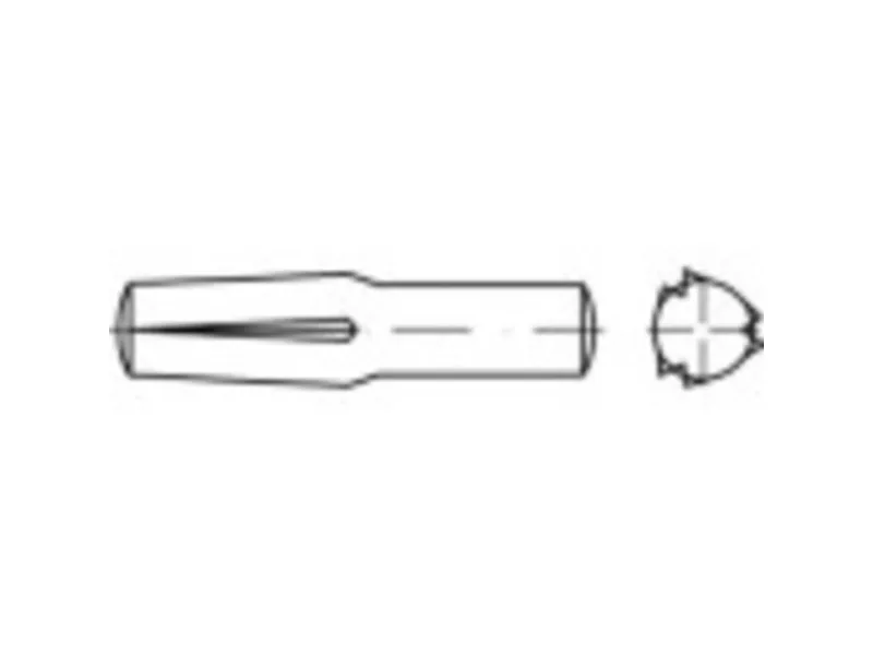 TOOLCRAFT 136420 Stikkærvsøm (Ø x L) 12 mm x 50 mm Stål 25 stk