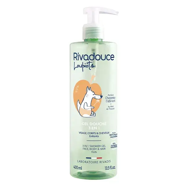 Gel de Banho Infantil 3 em 1 Rivadouce, Aroma de Damasco, 400ml