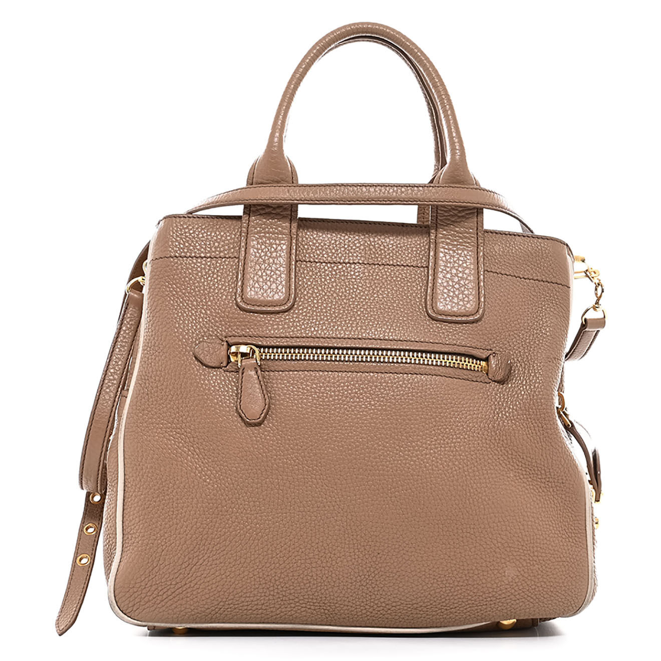 Miu miu Sac à main en Cuir beige - Très bon état - L.31 cm