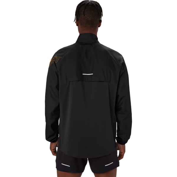 Veste running ASICS ICON JACKET PERFORMANCE PERFORMANCE BLACK/STADIUM ORANGE