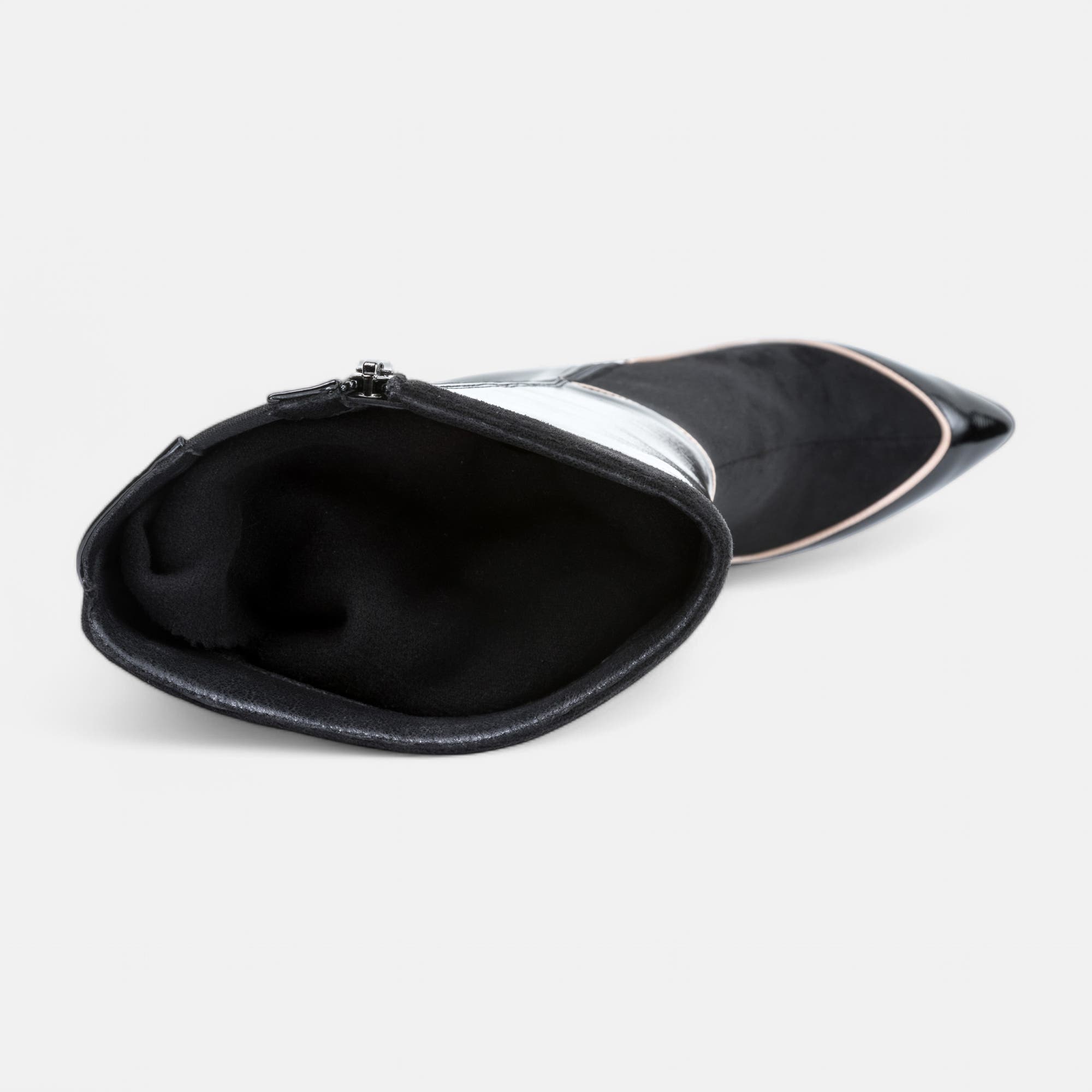 Bottes à talon Femme noir vernis