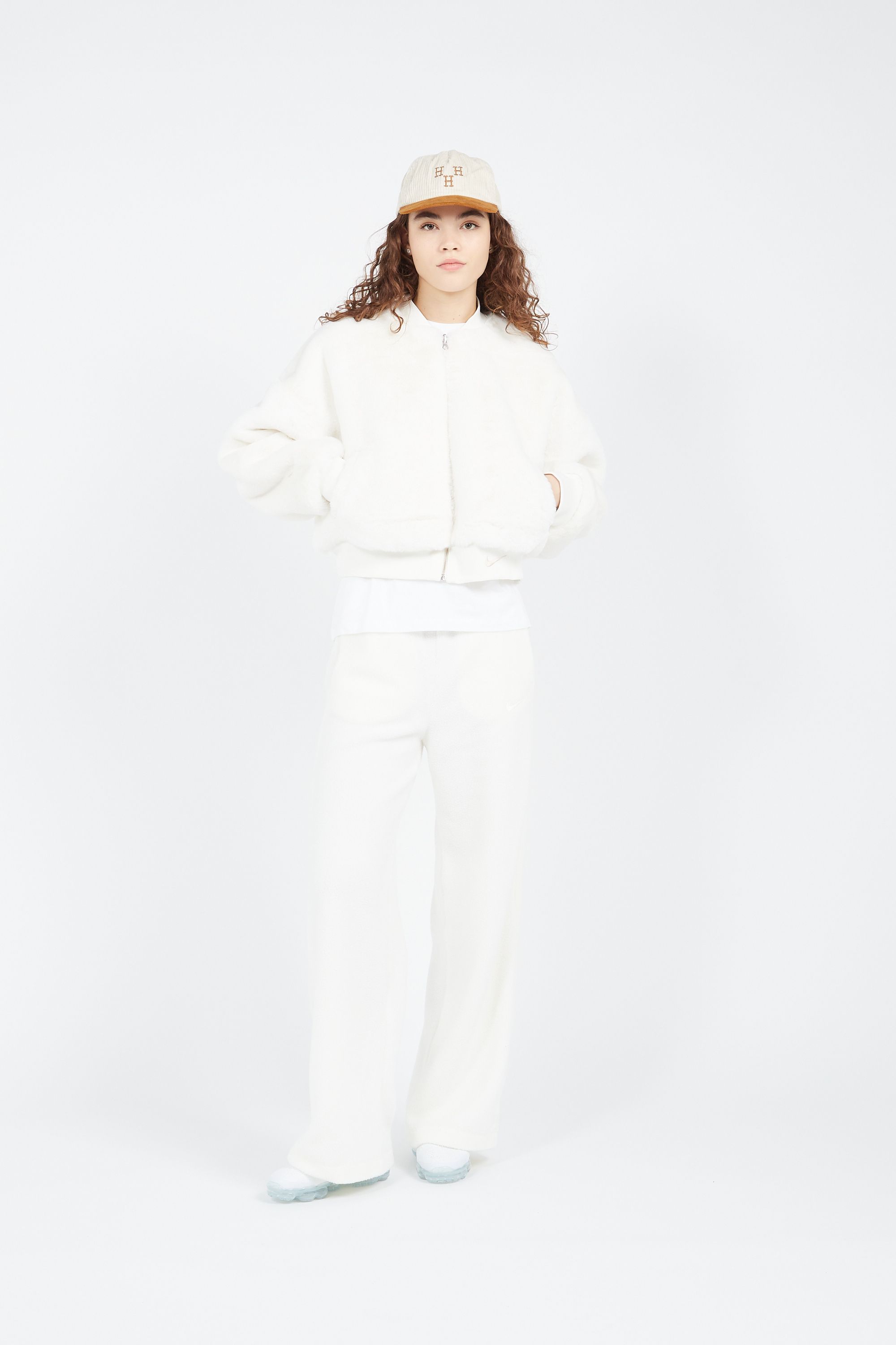 NIKE Bomber FAUX FUR BOMBE Beige