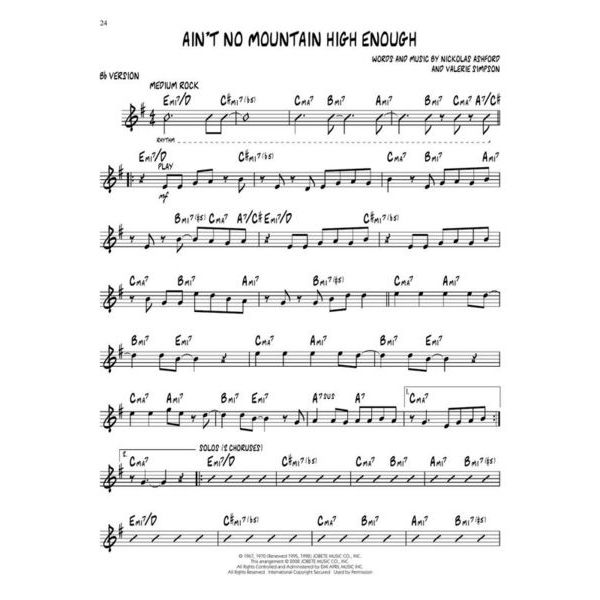 Hal Leonard Jazz Play Along Motown