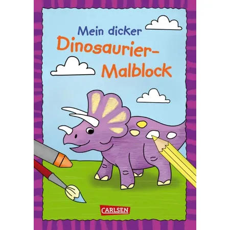 Carlsen Verlag Mein dicker Dinosaurier-Malblock