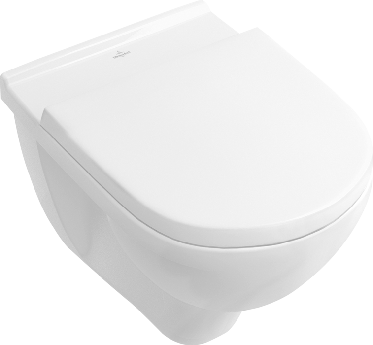 Villeroy & Boch O.novo hangend randloos toilet CeramicPlus met AntiBac wit glans