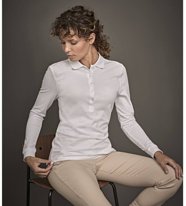 TEE JAYS TJ146 - Polo stretch manches longues femme
