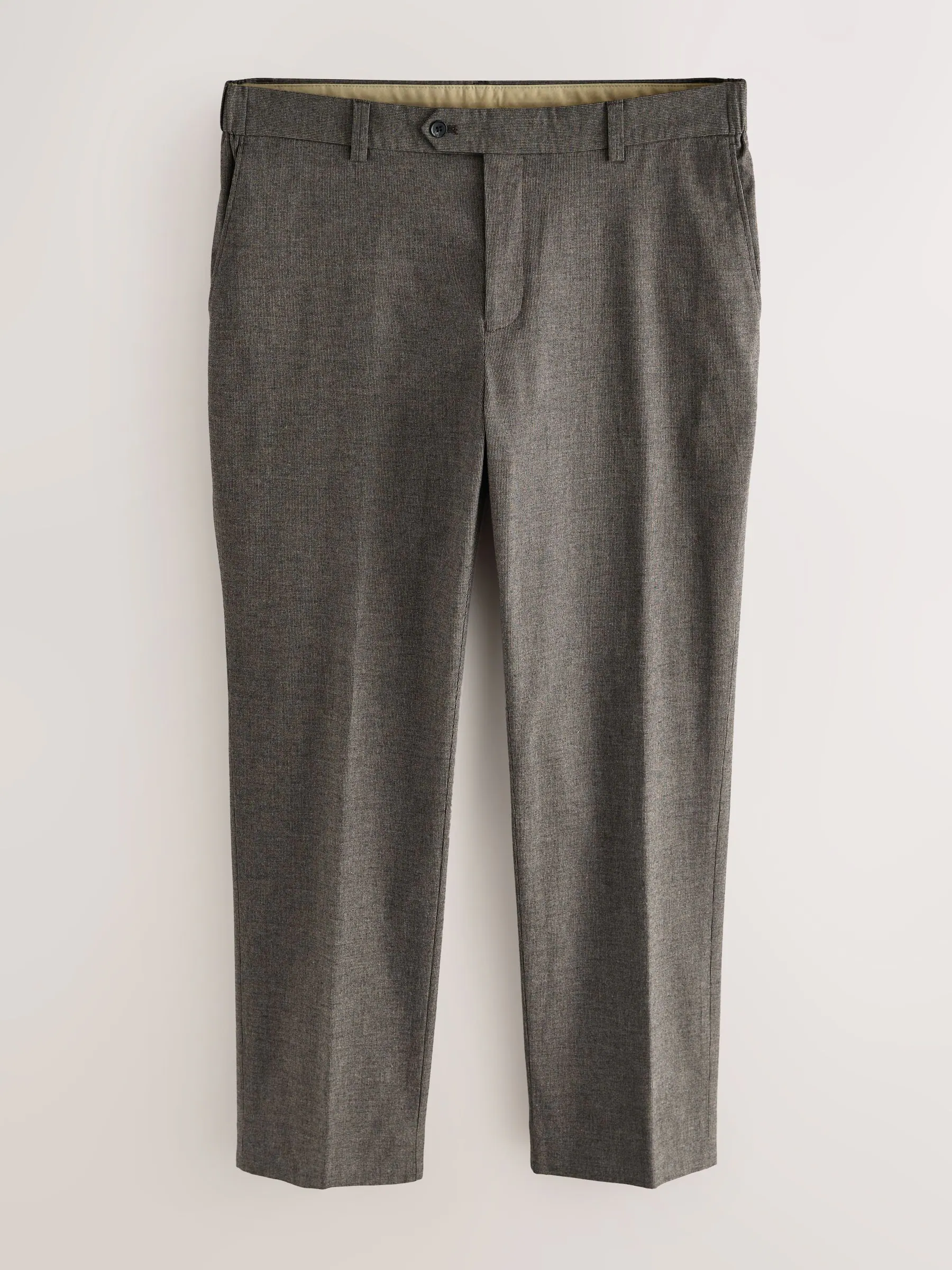 Bruin - Regular Fit Smart Brushed Cotton Textured Trousers