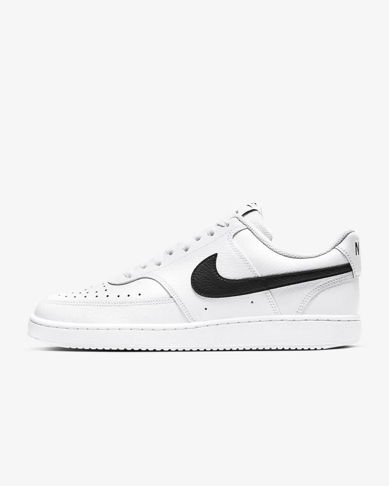Chaussures Nike Court Vision Low Next Nature Blanc & Noir pour homme