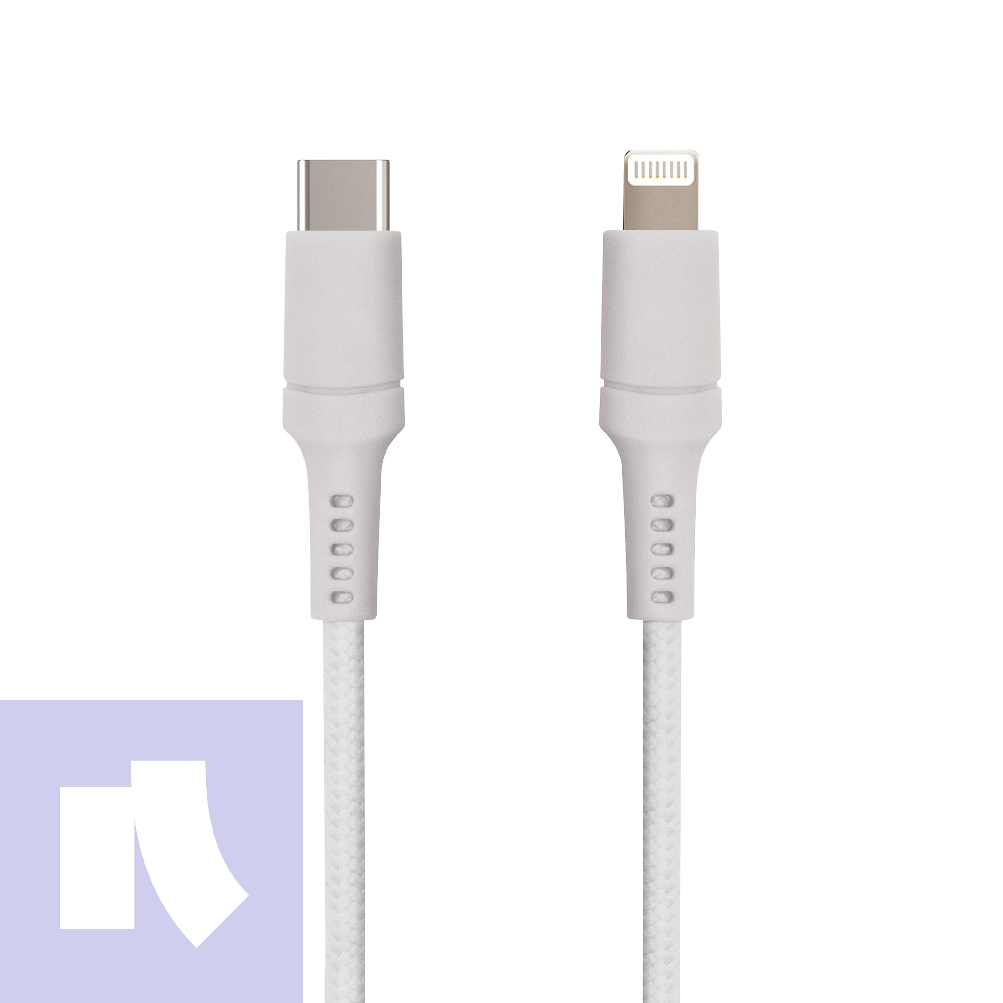 Nomadelic USB-C til Lightning 1.5 m Grå