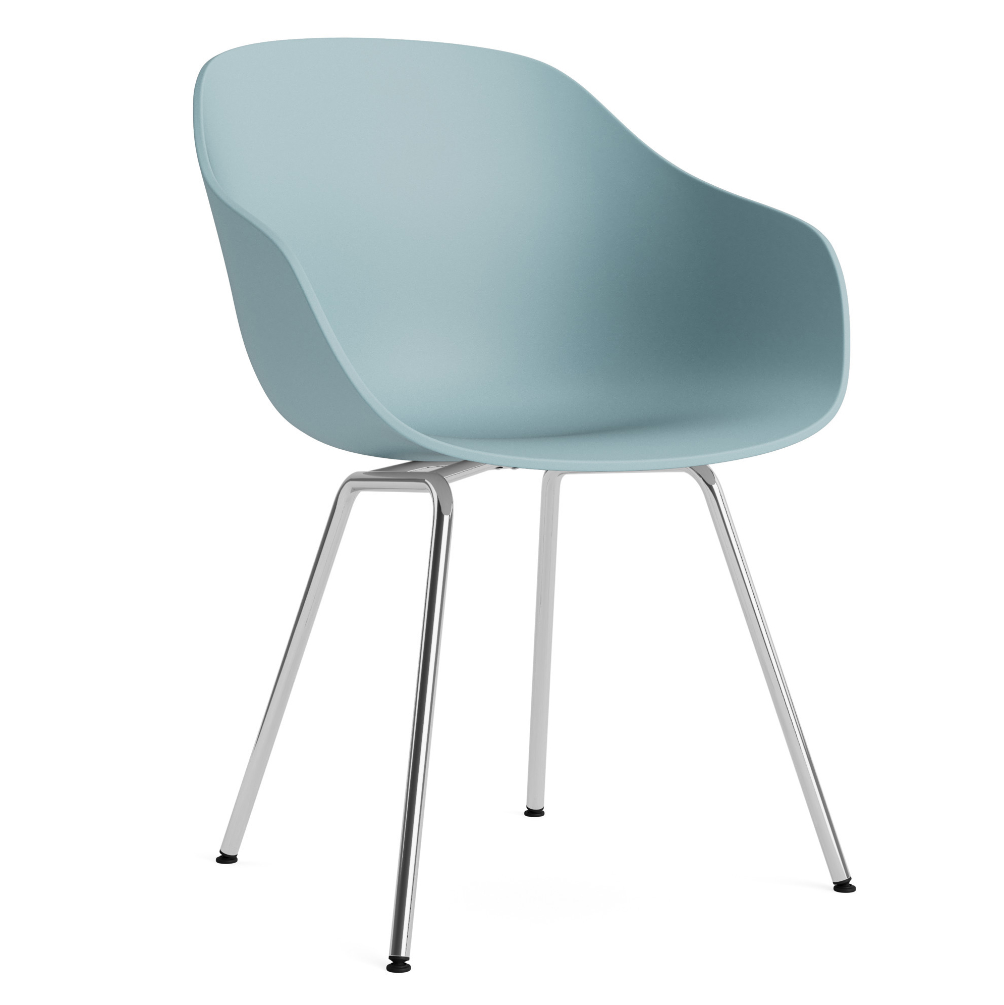 Eetkamerstoel AAC 226 verchroomd onderstel dusty blue 2.0