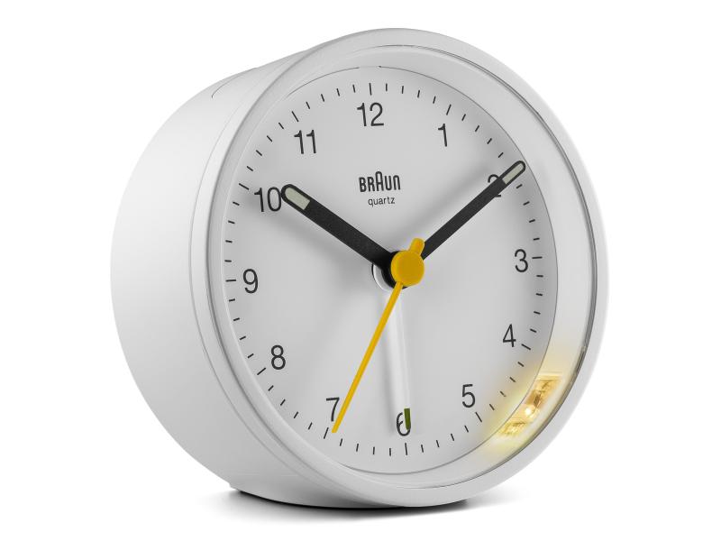 Braun Klassischer Wecker BC12 Weiss Wecker