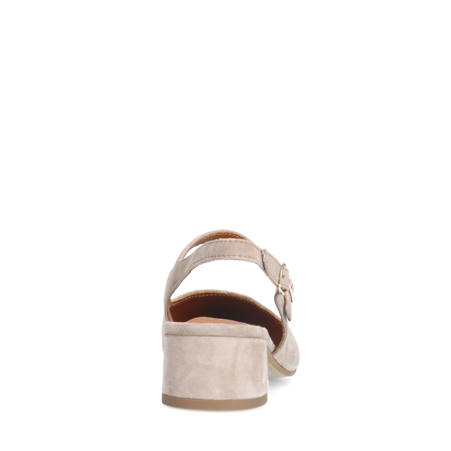 Beige suède slingbacks