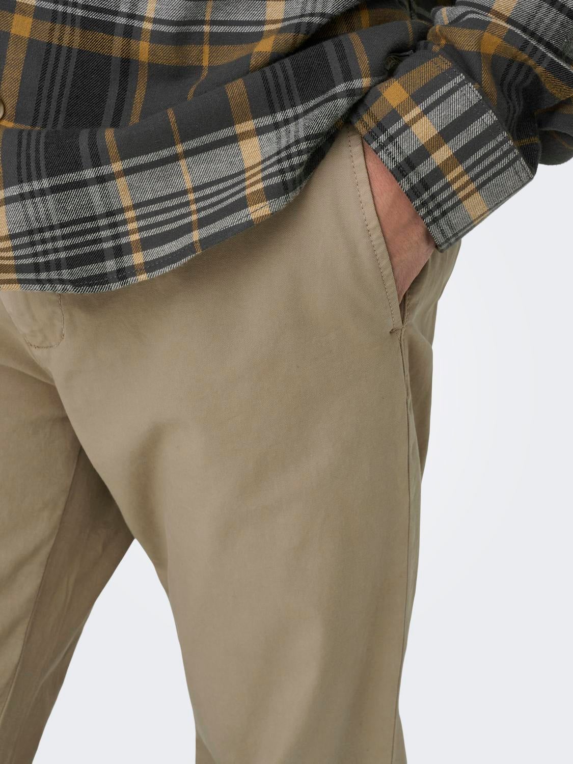 ONSFREE Normal geschnitten Hose Coriander