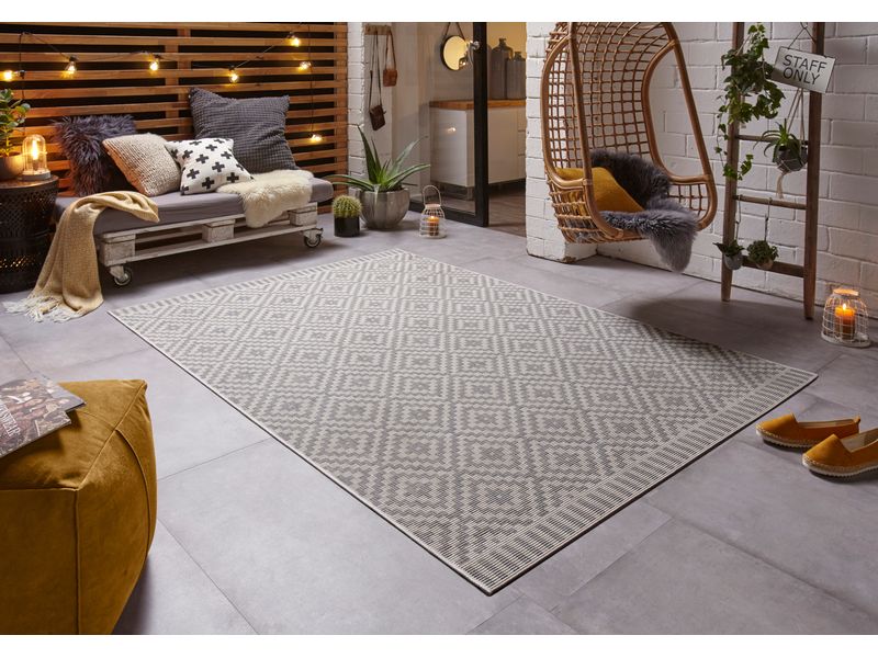 Hanse Home Teppich Breeze 160 x 230 cm, Grau In- & Outdoor Teppich