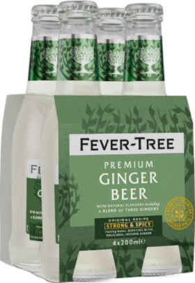 FEVER TREE GINGER BEER 4-PACK 4X20CL