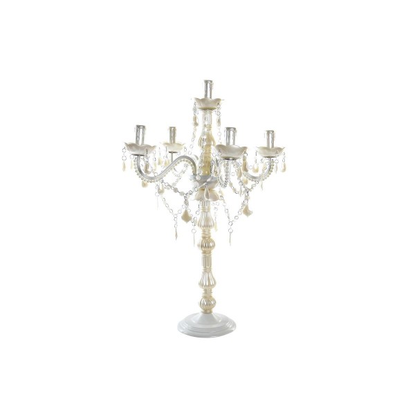 Lampe de bureau 25w crème 220 v shabby chic (51 x 51 x 73 cm)