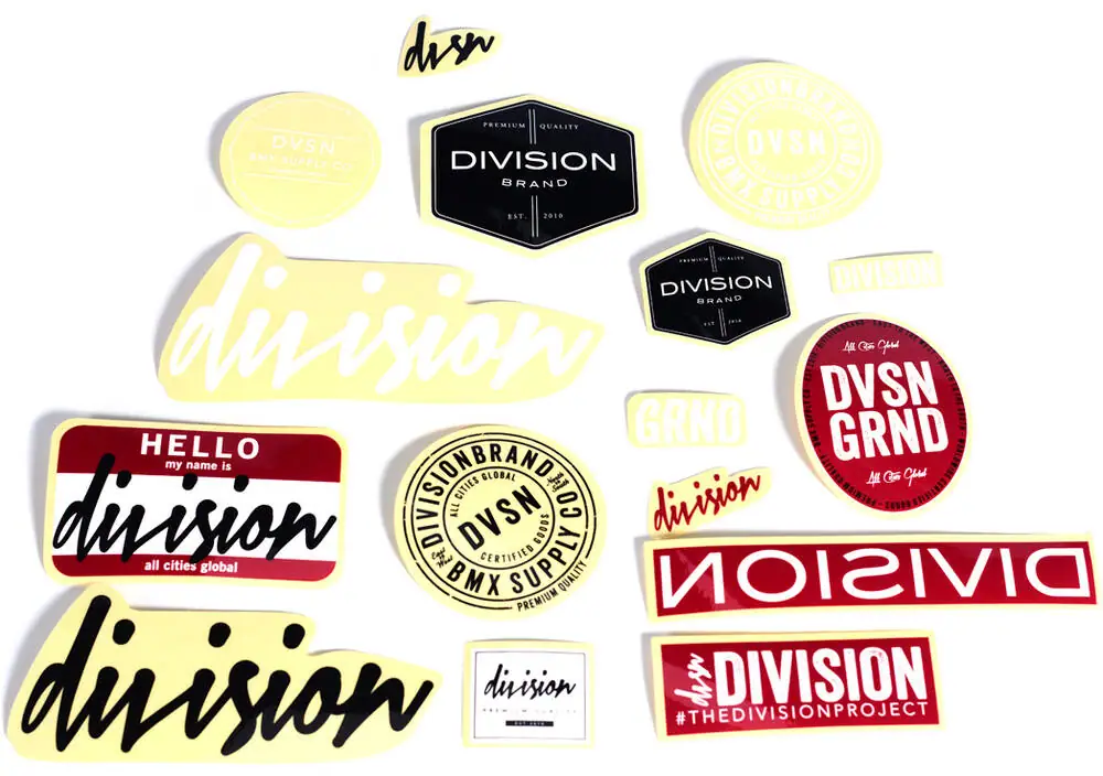 Division Assorted Sticker Pak | SkatePro