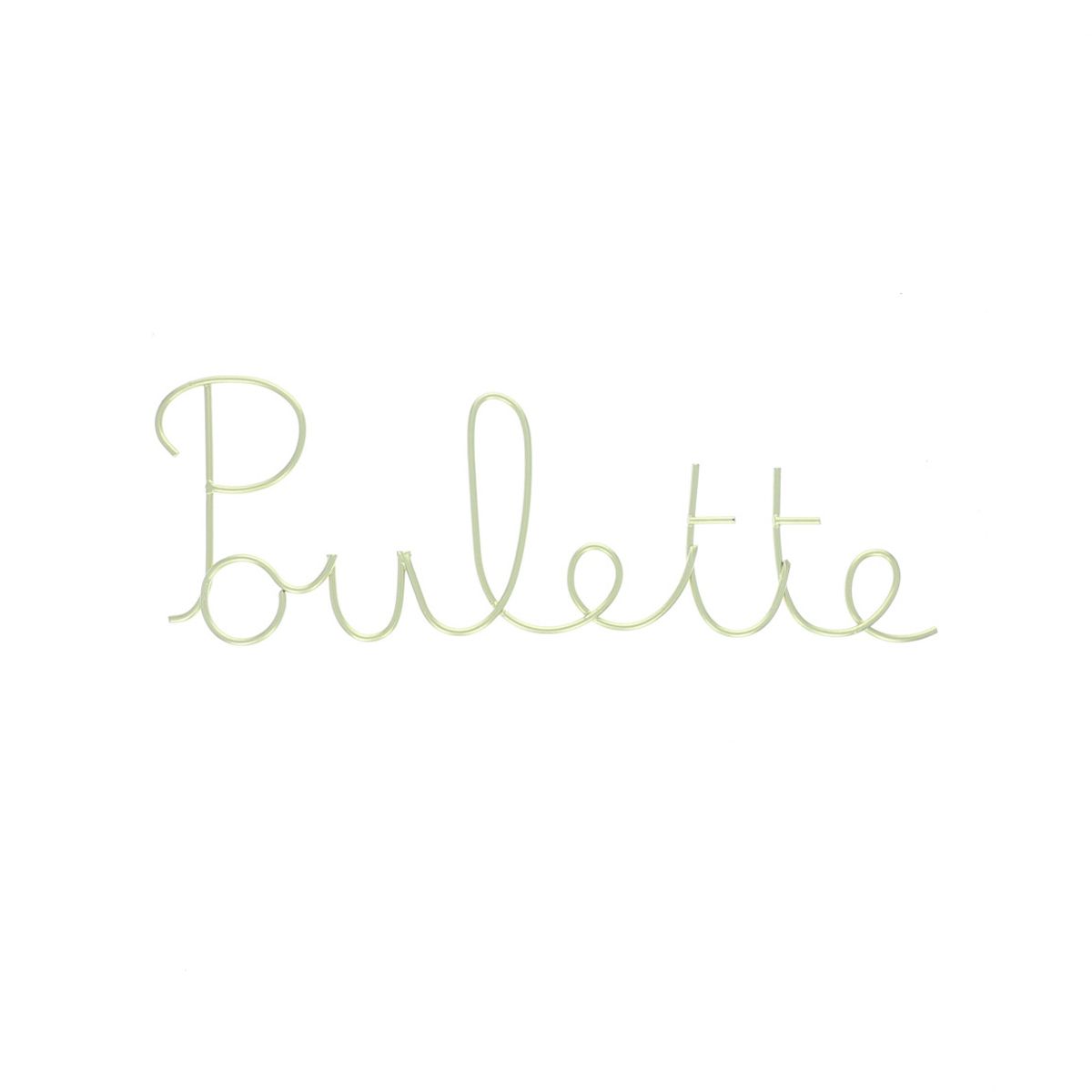 Petit mot métal poulette Atelier jasmin